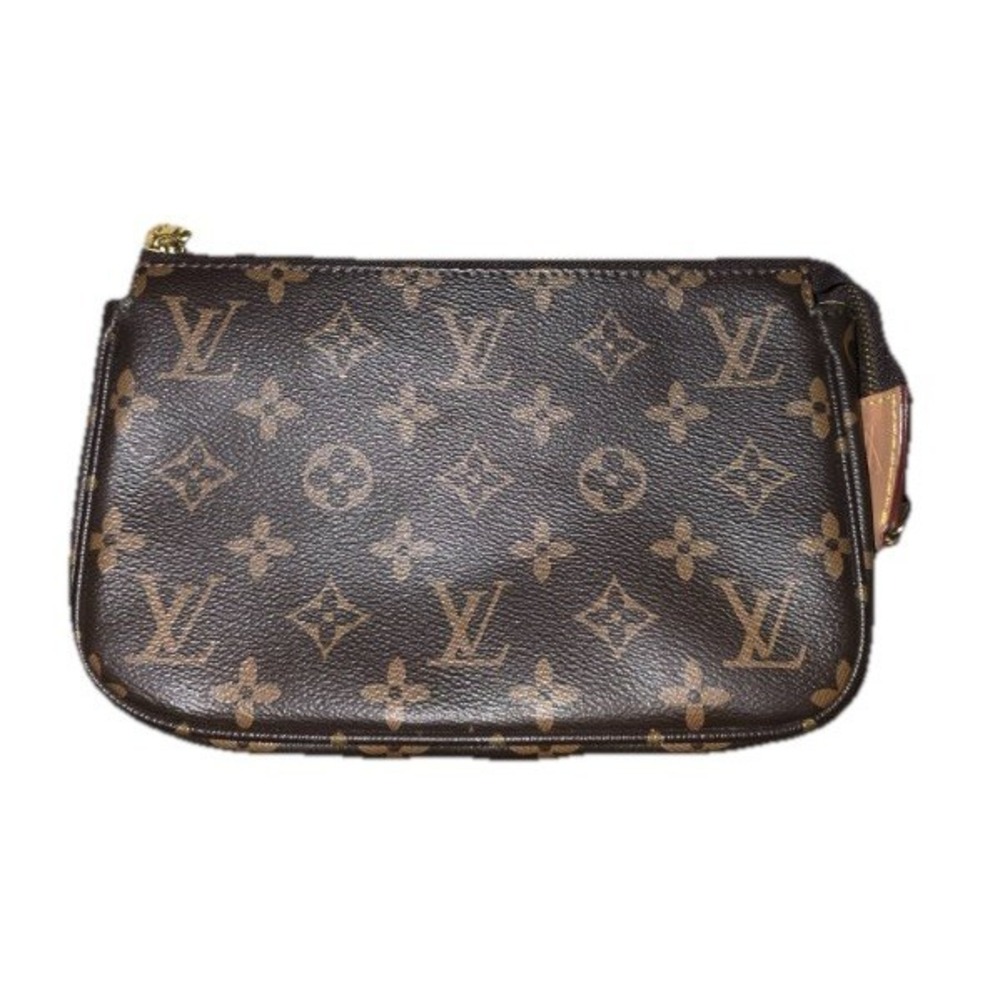 Louis Vuitton Monogram Pochette Clutch M59180 8x5" France *No Strap, flaw